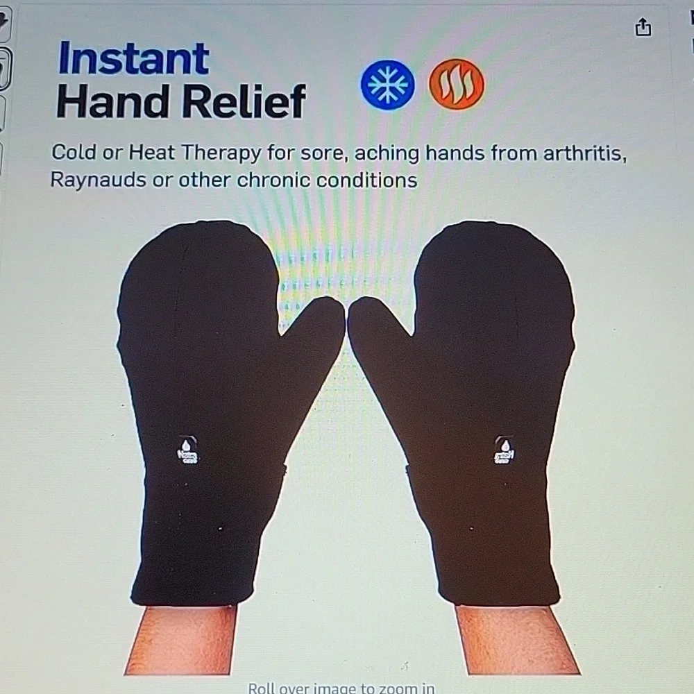 NatraCure Cold Therapy Mittens Large/XL arthritis neuropathy chemotherapy New